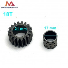 Piñon de embrague 18T 17Ø motocross-Motosapollo.com 2
