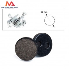 Pastillas freno redonda 22mm - Motosapollo.com
