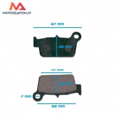 PASTILLAS FRENO AGB31 TRASERA | Motosapollo.com 2