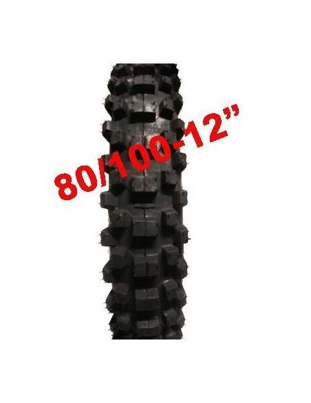 Neumático trasero pit bike 80/100-12 Motosapollo.com