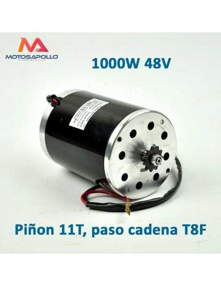 Motor eléctrico 1000W 48V T8F 11T - Motosapollo.com