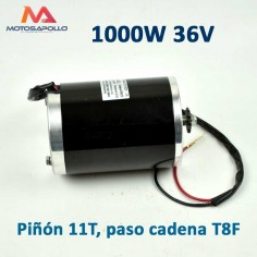 Motor eléctrico 1000W 36V T8F 11T - Motosapollo.com
