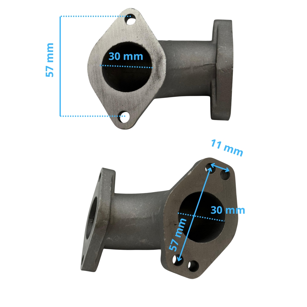 Tobera admisión 30Ø universal 190cc pit bike